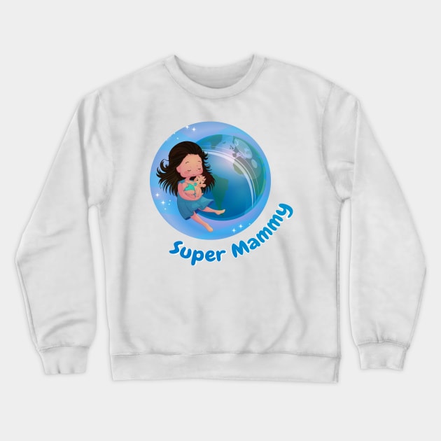 Super Mammy Crewneck Sweatshirt by ViviMelancia